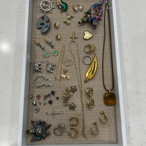 Gold and Silver Women's Jewelry Set-30 pcs